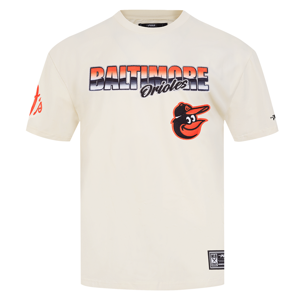 MLB BALTIMORE ORIOLES CHROME MEN'S CJ DROP SHOULDER TOP (EGGSHELL)