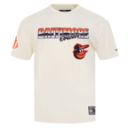 MLB BALTIMORE ORIOLES CHROME MEN'S CJ DROP SHOULDER TOP (EGGSHELL)