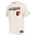 MLB BALTIMORE ORIOLES CHROME MEN'S CJ DROP SHOULDER TOP (EGGSHELL)