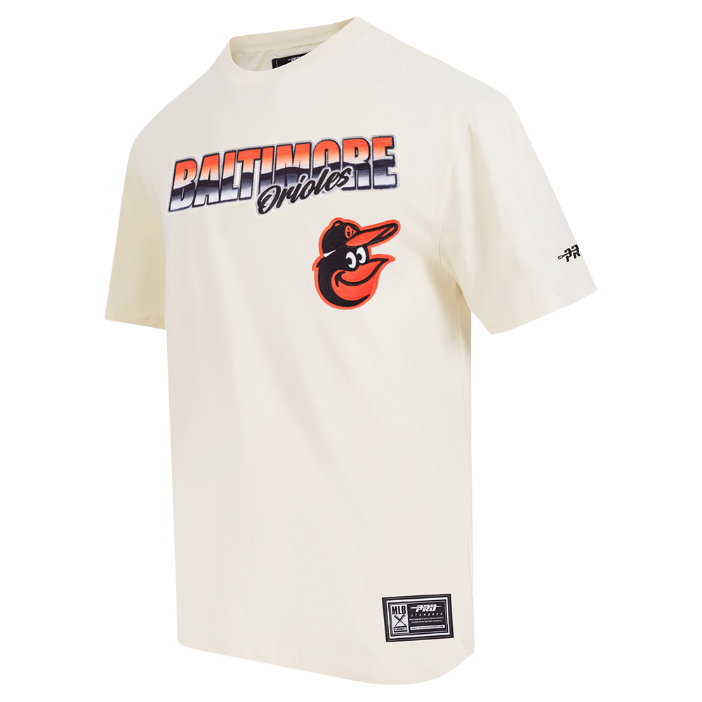 MLB BALTIMORE ORIOLES CHROME MEN'S CJ DROP SHOULDER TOP (EGGSHELL)