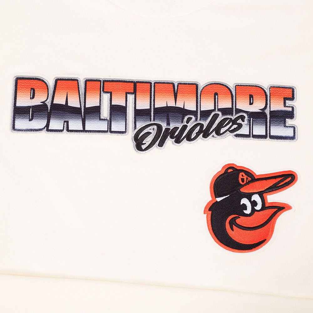 MLB BALTIMORE ORIOLES CHROME MEN'S CJ DROP SHOULDER TOP (EGGSHELL)