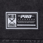MLB BALTIMORE ORIOLES HAUT CHROME EN JERSEY DE COTON À ÉPAULES TOMBANTES POUR HOMME (NOIR DÉLAVÉ)