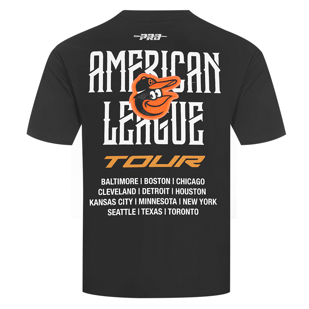 MLB BALTIMORE ORIOLES CITY TOUR 2.0 MEN'S CJ DROP SHOULDER TOP (BLACK)