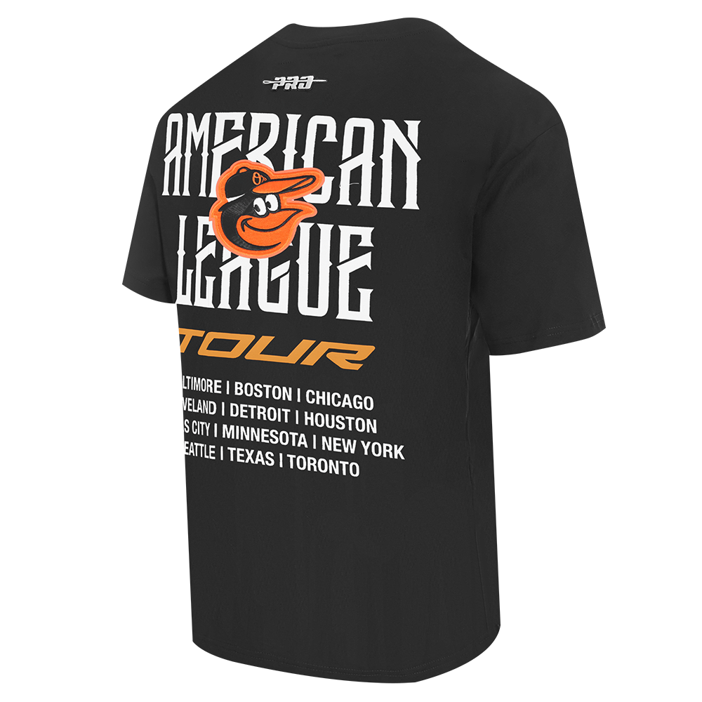 MLB BALTIMORE ORIOLES CITY TOUR 2.0 MEN'S CJ DROP SHOULDER TOP (BLACK)