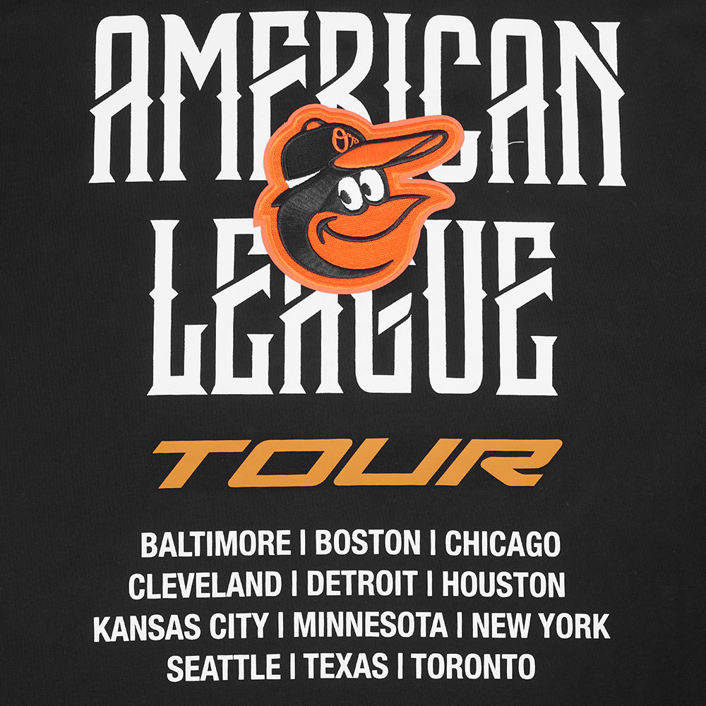 MLB BALTIMORE ORIOLES CITY TOUR 2.0 MEN'S CJ DROP SHOULDER TOP (BLACK)