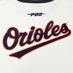 MLB BALTIMORE ORIOLES RETRO CASCADE MEN'S RINGER TOP (EGGSHELL/ BLACK)