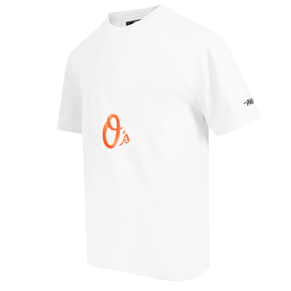 MLB BALTIMORE ORIOLES LIVING LARGE MEN'S CJ DROP SHOULDER TOP (WHITE)