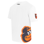 MLB BALTIMORE ORIOLES LIVING LARGE MEN'S CJ DROP SHOULDER TOP (WHITE)