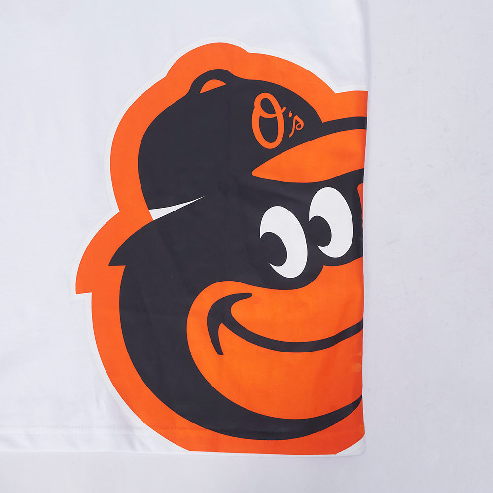 MLB BALTIMORE ORIOLES LIVING LARGE MEN'S CJ DROP SHOULDER TOP (WHITE)