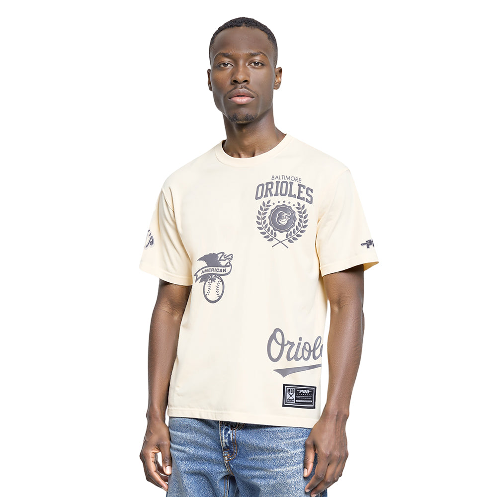 MLB BALTIMORE ORIOLES STREET TEAM MEN'S CJ DROP SHOULDER TOP (EGGSHELL)