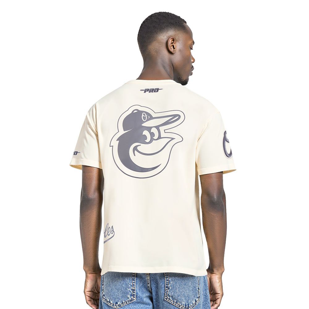 MLB BALTIMORE ORIOLES STREET TEAM MEN'S CJ DROP SHOULDER TOP (EGGSHELL)
