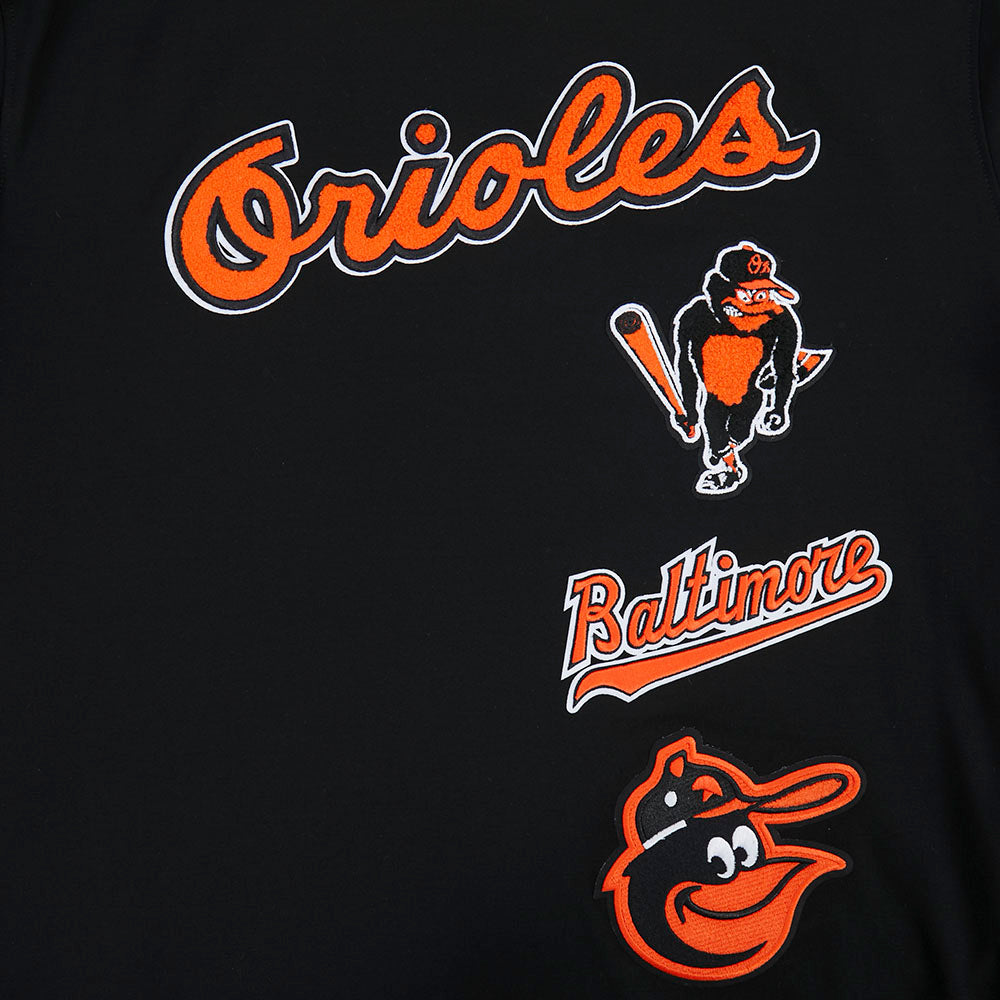 MLB BALTIMORE ORIOLES RETRO CLASSICS HAUT POUR HOMME (NOIR/ORANGE)