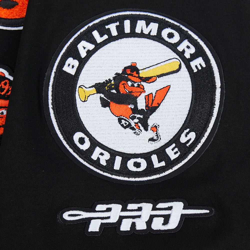 MLB BALTIMORE ORIOLES RETRO CLASSICS HAUT POUR HOMME (NOIR/ORANGE)