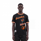MLB BALTIMORE ORIOLES RETRO CLASSICS HAUT POUR HOMME (NOIR/ORANGE)