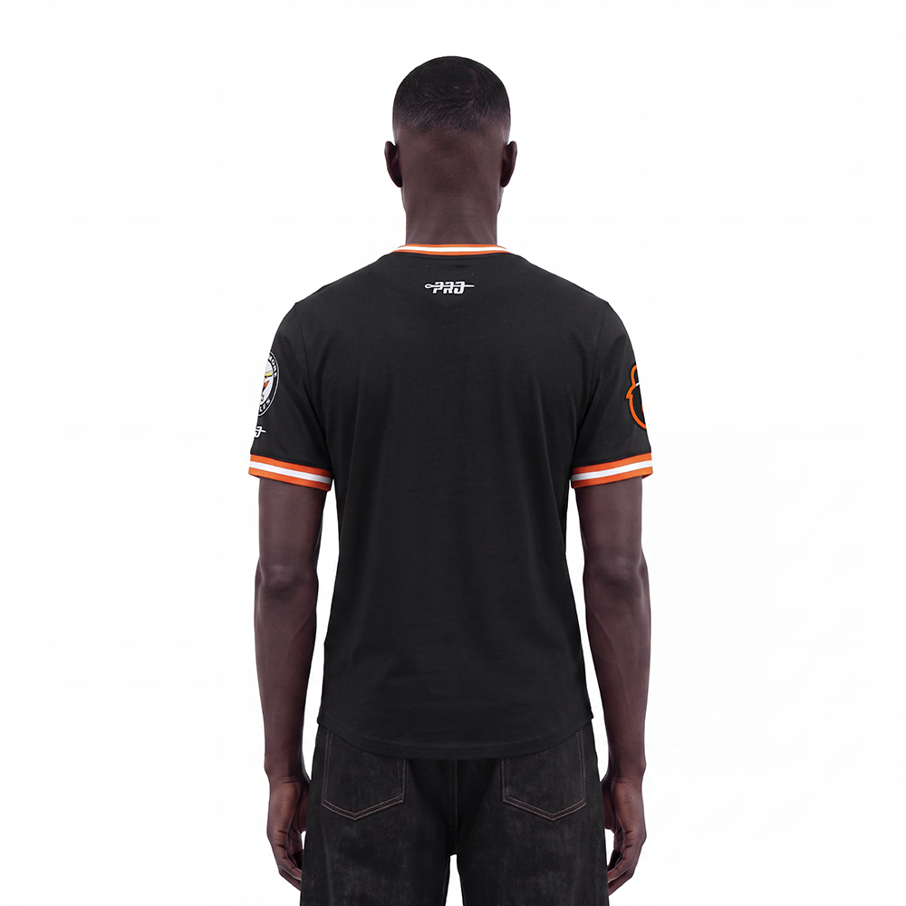 MLB BALTIMORE ORIOLES RETRO CLASSICS MEN'S TOP (BLACK/ORANGE)