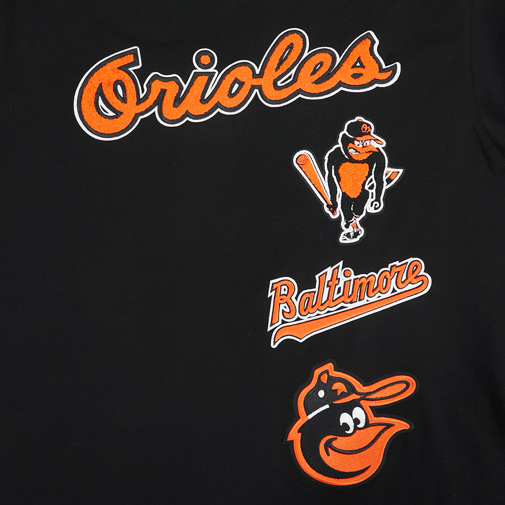 MLB BALTIMORE ORIOLES RETRO CLASSICS MEN'S TOP (BLACK/ORANGE)
