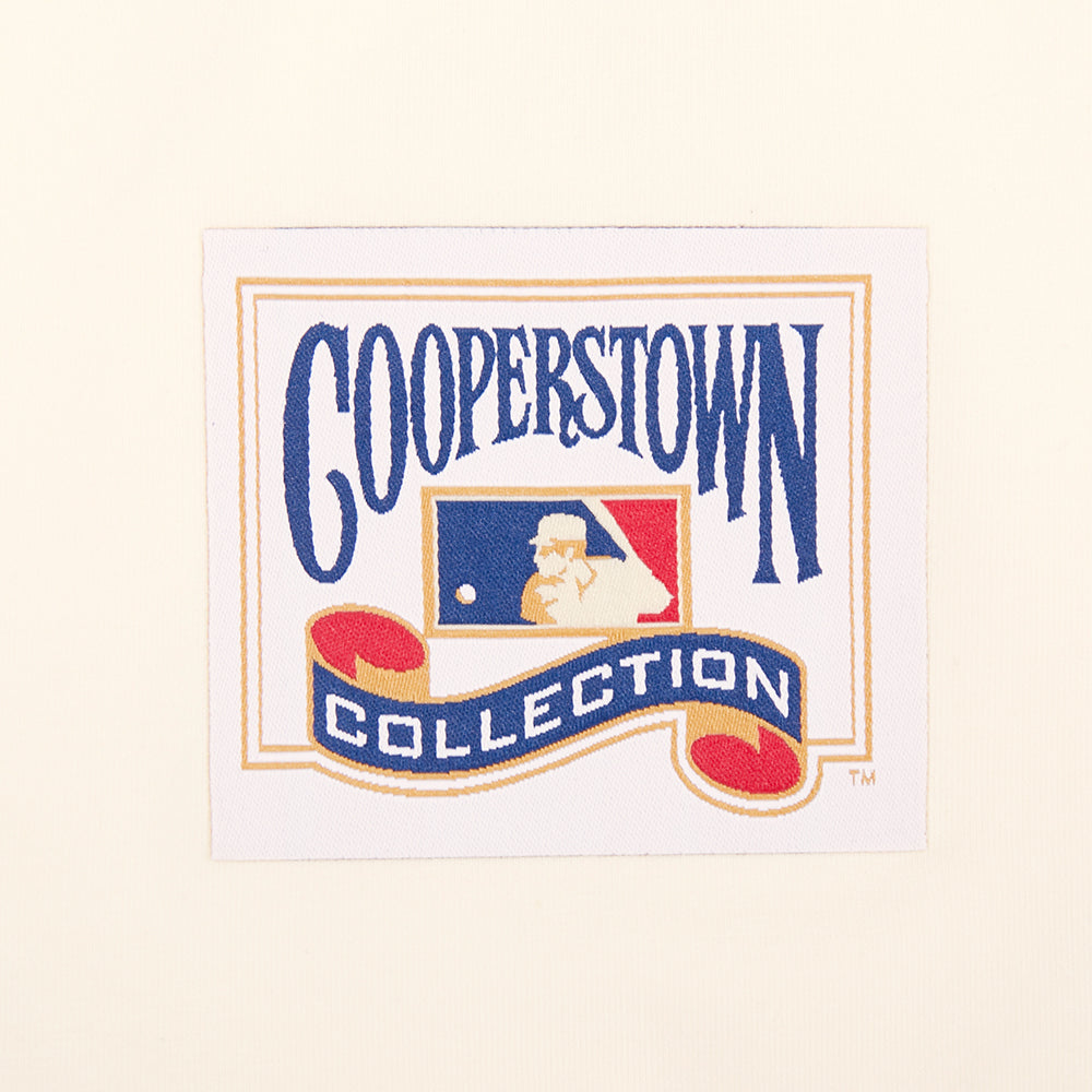 MLB BALTIMORE ORIOLES RETRO CLASSICS HAUT EN JERSEY SIMPLE À BANDES POUR HOMME (COQUILLE D'ŒUF/NOIR)