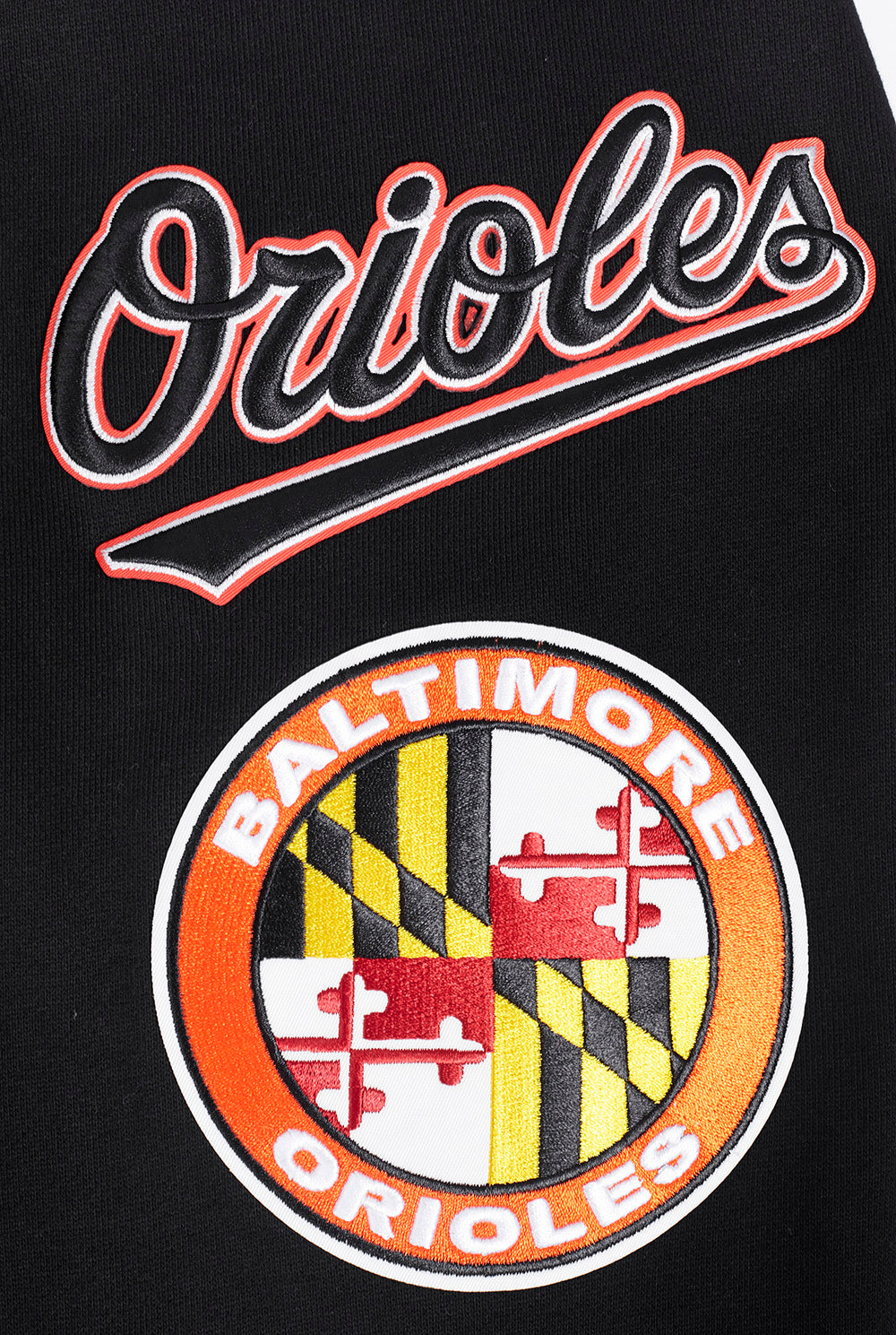 MLB BALTIMORE ORIOLES MASH UP HAUT EN JERSEY SIMPLE POUR HOMME (NOIR)