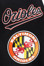 MLB BALTIMORE ORIOLES MASH UP HAUT EN JERSEY SIMPLE POUR HOMME (NOIR)