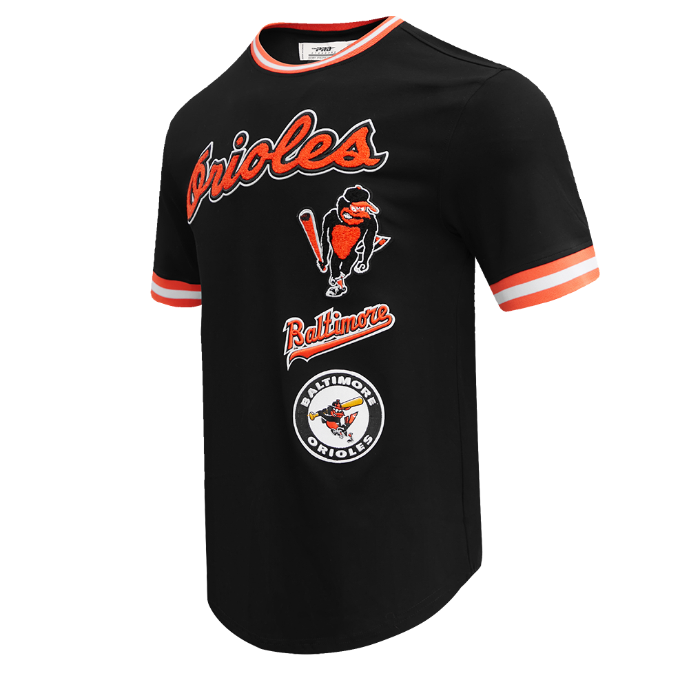 MLB BALTIMORE ORIOLES RETRO CLASSIC MEN'S TOP (BLACK/ORANGE)