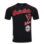 MLB BALTIMORE ORIOLES RETRO CLASSIC MEN'S STRIPED TOP (BLACK/ORANGE)