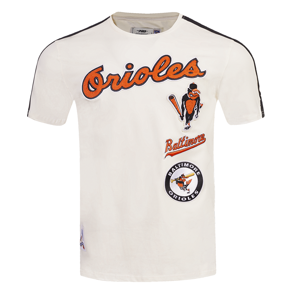 MLB BALTIMORE ORIOLES RETRO CLASSIC MEN'S STRIPED TOP (EGGSHELL/ BLACK)