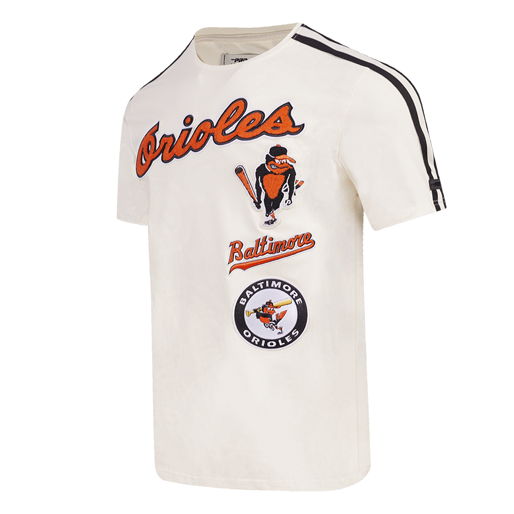 MLB BALTIMORE ORIOLES RETRO CLASSIC MEN'S STRIPED TOP (EGGSHELL/ BLACK)