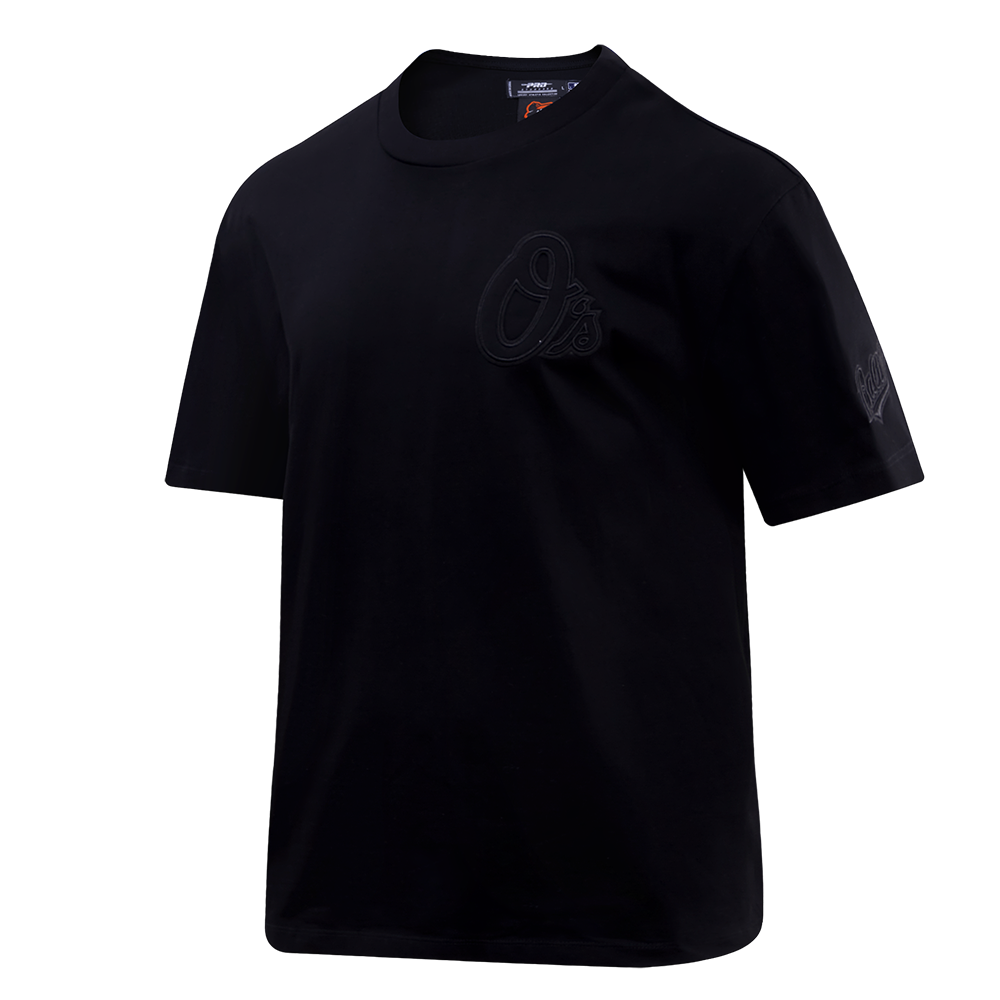 MLB BALTIMORE ORIOLES NEUTRAL HAUT EN JERSEY DE COTON À ÉPAULES TOMBANTES POUR HOMME (NOIR)