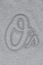 MLB BALTIMORE ORIOLES NEUTRAL HAUT EN JERSEY DE COTON À ÉPAULES TOMBANTES POUR HOMME (GRIS CHINÉ FONCÉ)