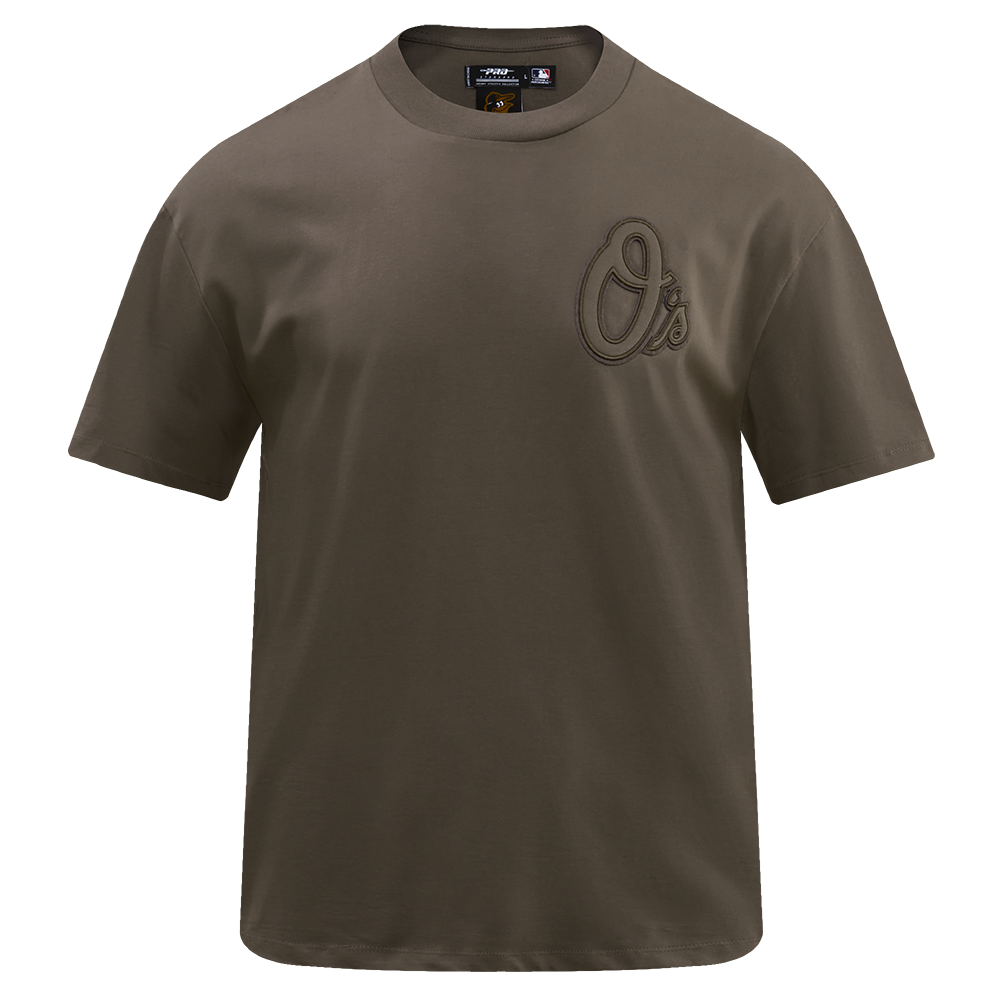 MLB BALTIMORE ORIOLES NEUTRAL MEN'S  CJ DROP SHOULDER TOP (DARK TAUPE)