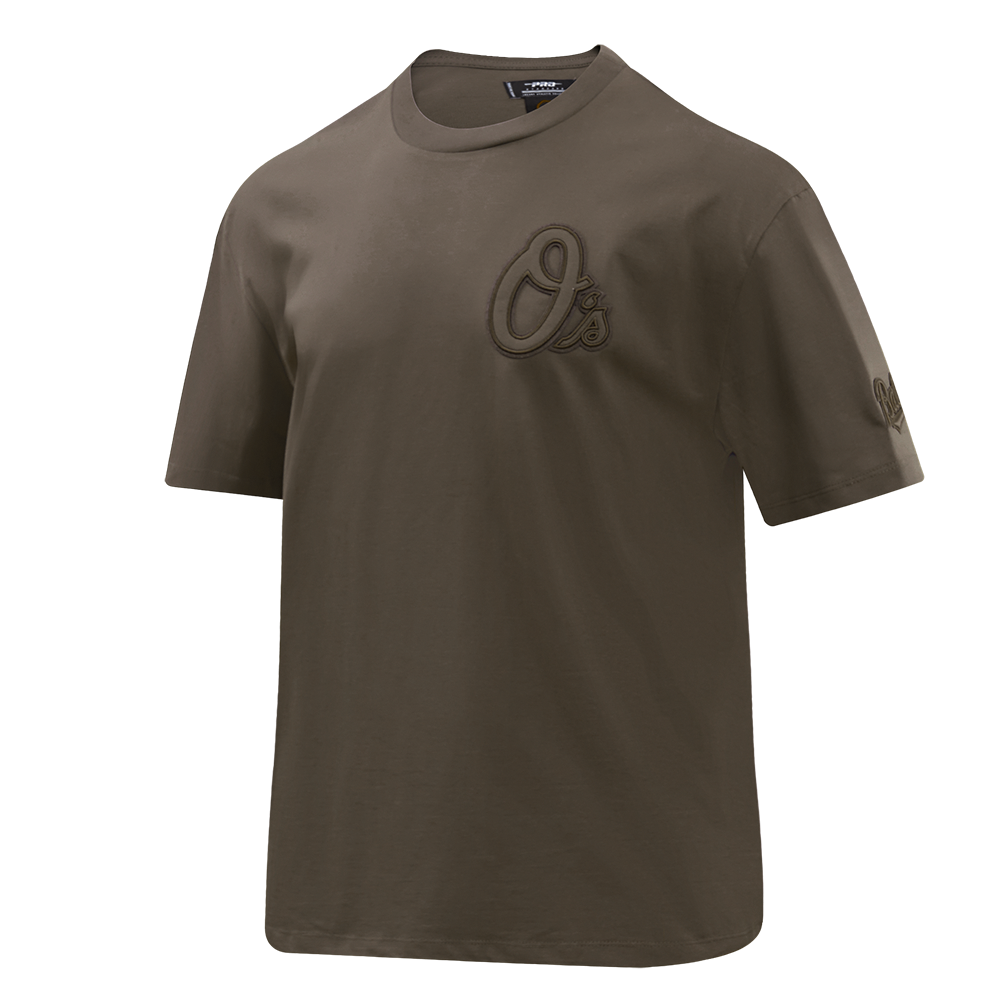 MLB BALTIMORE ORIOLES NEUTRAL MEN'S  CJ DROP SHOULDER TOP (DARK TAUPE)
