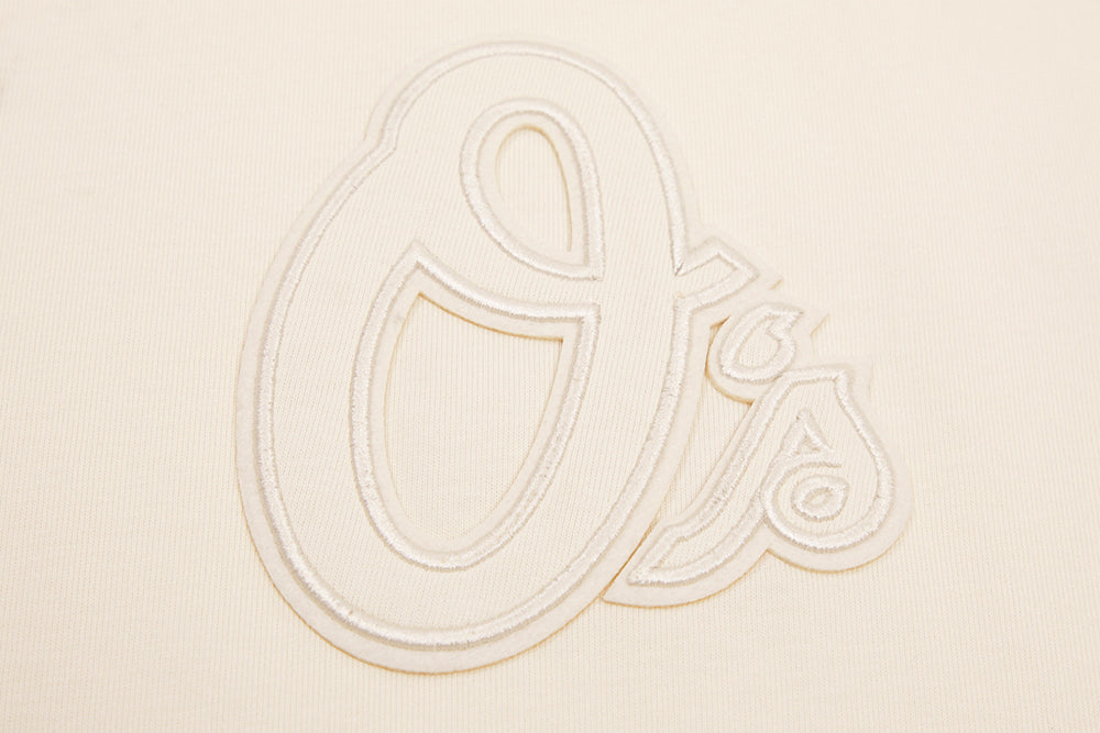 MLB BALTIMORE ORIOLES NEUTRAL HAUT EN JERSEY DE COTON À ÉPAULES TOMBANTES POUR HOMME (COQUILLE D'ŒUF)