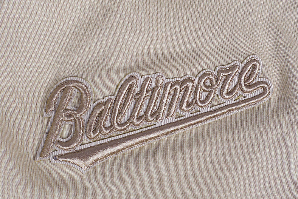 MLB BALTIMORE ORIOLES NEUTRAL MEN'S  CJ DROP SHOULDER TOP (TAUPE)