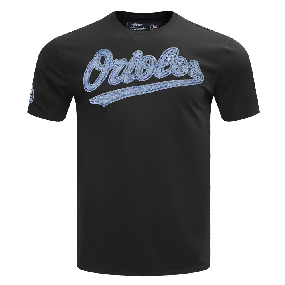 MLB BALTIMORE ORIOLES VARSITY BLUES HAUT EN JERSEY SIMPLE POUR HOMME (NOIR)