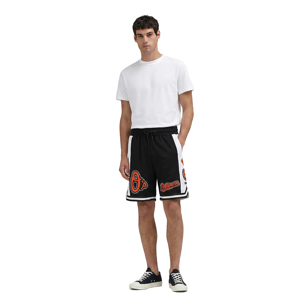 MLB BALTIMORE ORIOLES DIY PICK STITCH MEN'S DK 2.0 SHORT (BLACK)