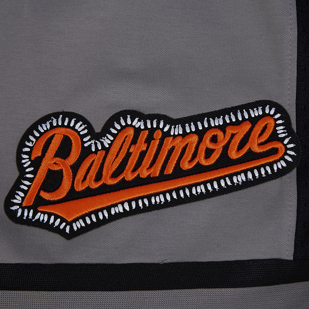 MLB BALTIMORE ORIOLES DIY PICK STITCH MEN'S DK 2.0 SHORT (GRAY/BLACK)