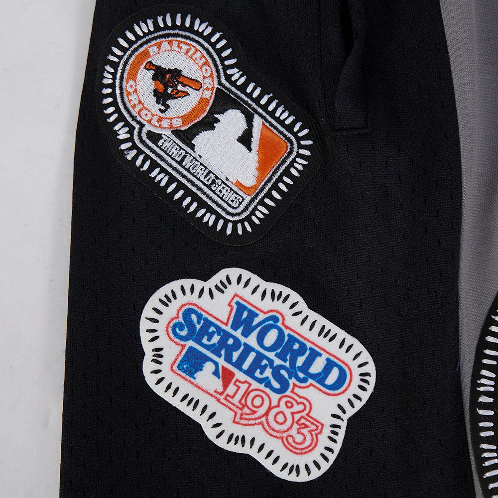 MLB BALTIMORE ORIOLES DIY PICK STITCH MEN'S DK 2.0 SHORT (GRAY/BLACK)