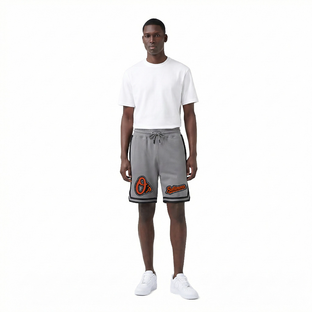 MLB BALTIMORE ORIOLES DIY PICK STITCH MEN'S DK 2.0 SHORT (GRAY/BLACK)