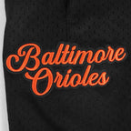 MLB BALTIMORE ORIOLES SOUVENIR SHORT EN FILET POUR HOMME (NOIR)