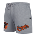 MLB BALTIMORE ORIOLES SOUVENIR SHORT EN FILET POUR HOMME (GRIS)