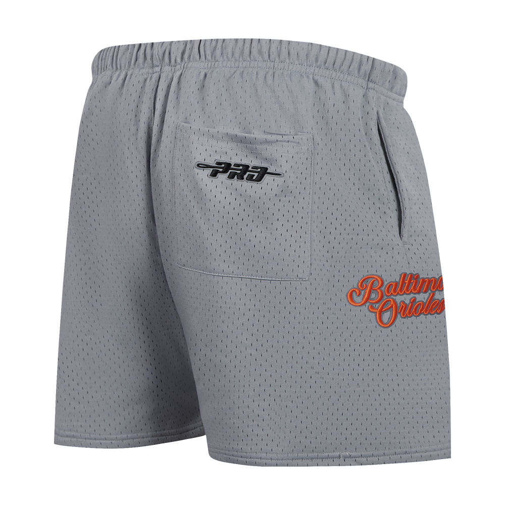 MLB BALTIMORE ORIOLES SOUVENIR SHORT EN FILET POUR HOMME (GRIS)