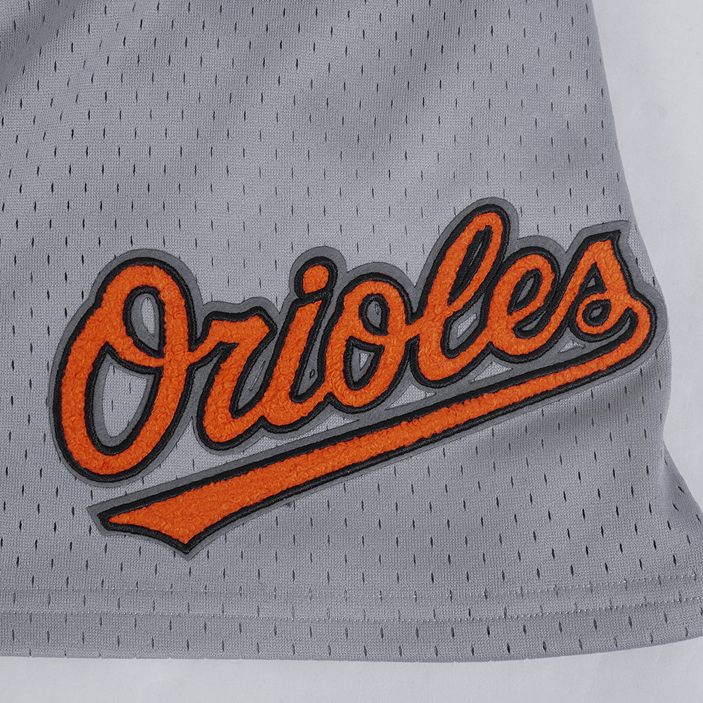 MLB BALTIMORE ORIOLES SOUVENIR SHORT EN FILET POUR HOMME (GRIS)