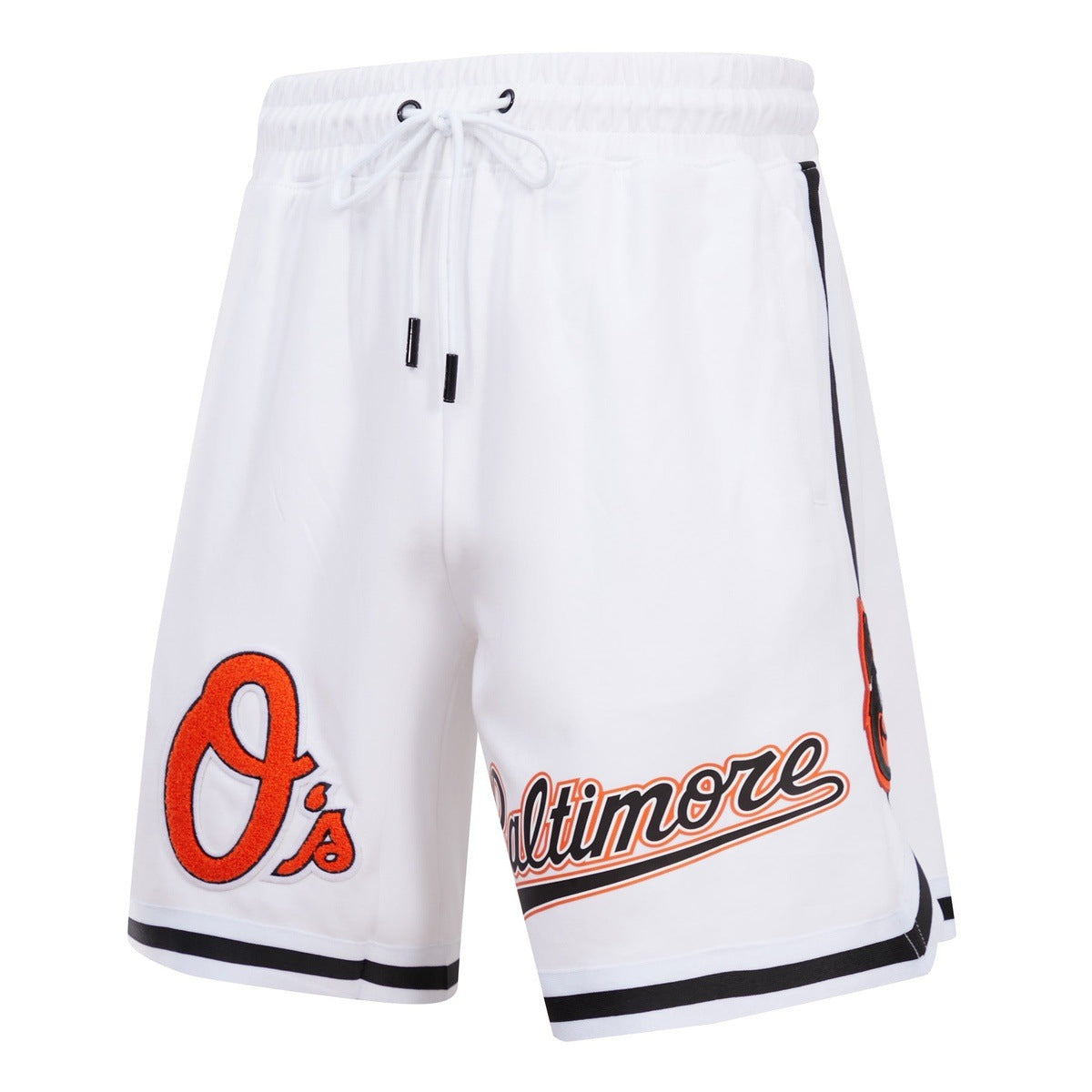 MLB BALTIMORE ORIOLES CLASSIC CHENILLE SHORT POUR HOMME (BLANC)
