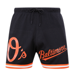 MLB BALTIMORE ORIOLES MESH SHORT À LOGO (NOIR)