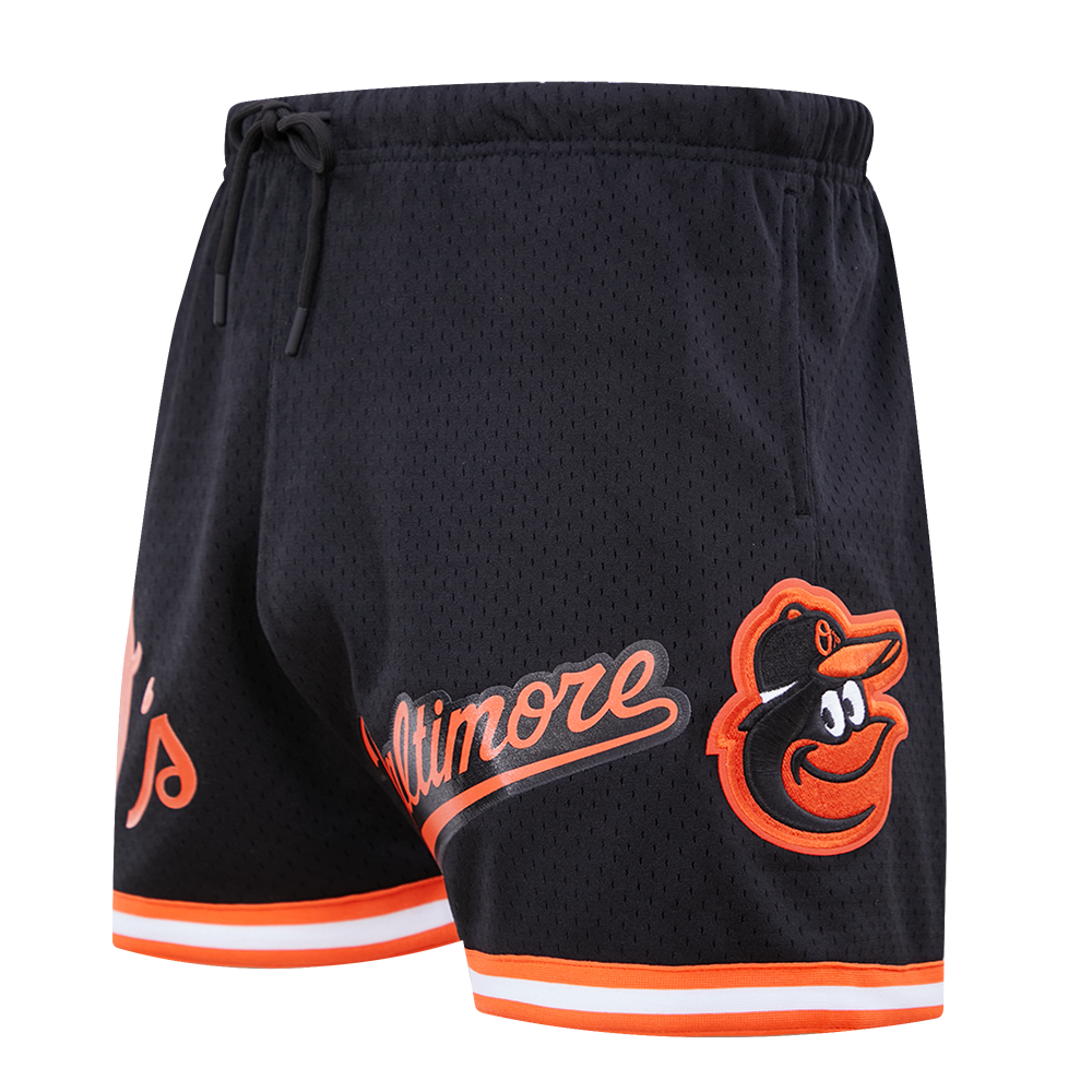 MLB BALTIMORE ORIOLES MESH SHORT À LOGO (NOIR)