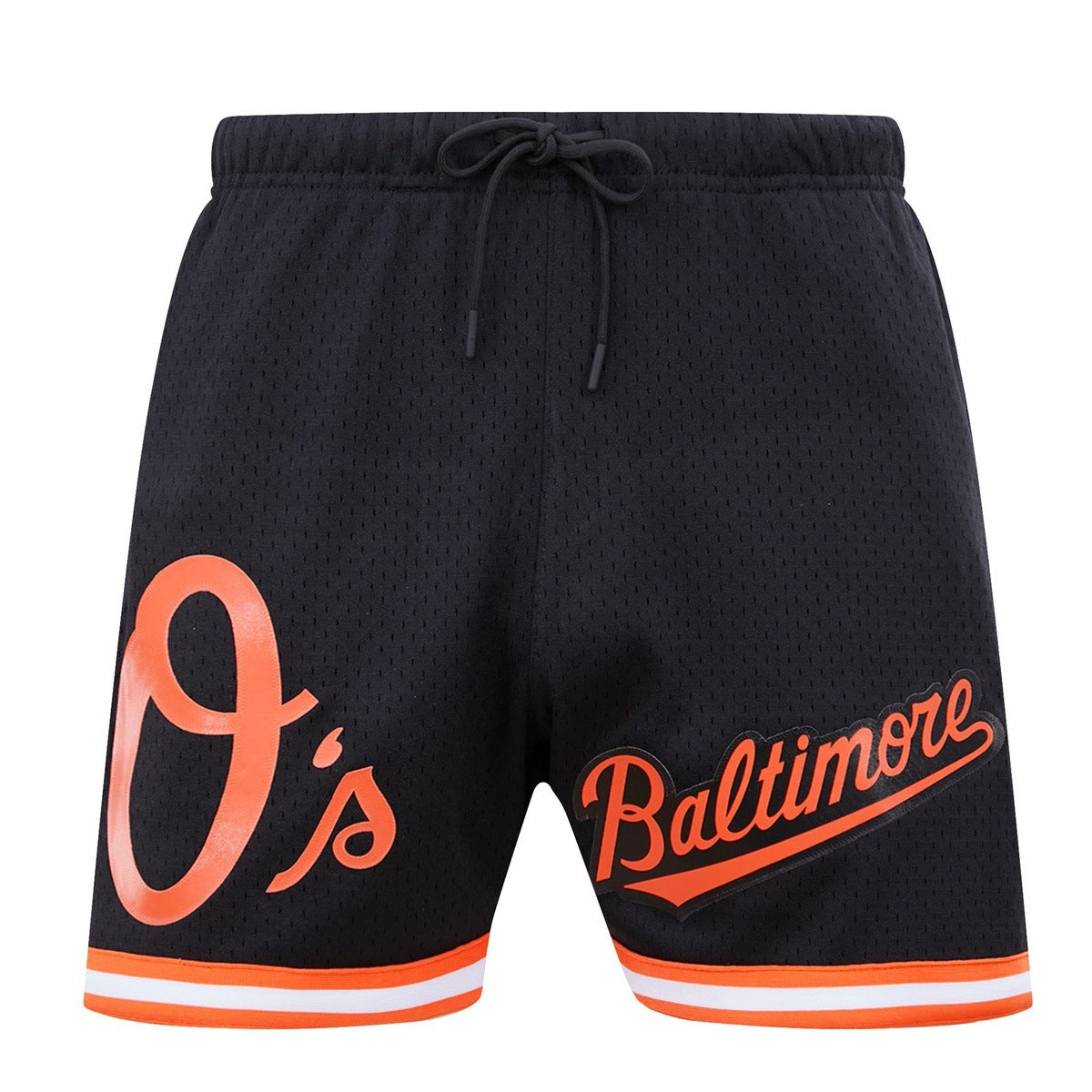 MLB BALTIMORE ORIOLES LOGO MESH SHORT (BLACK)