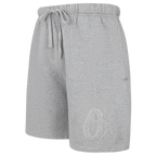 MLB BALTIMORE ORIOLES NEUTRAL SHORT EN MOLLETON POUR HOMME (GRIS CHINÉ FONCÉ)