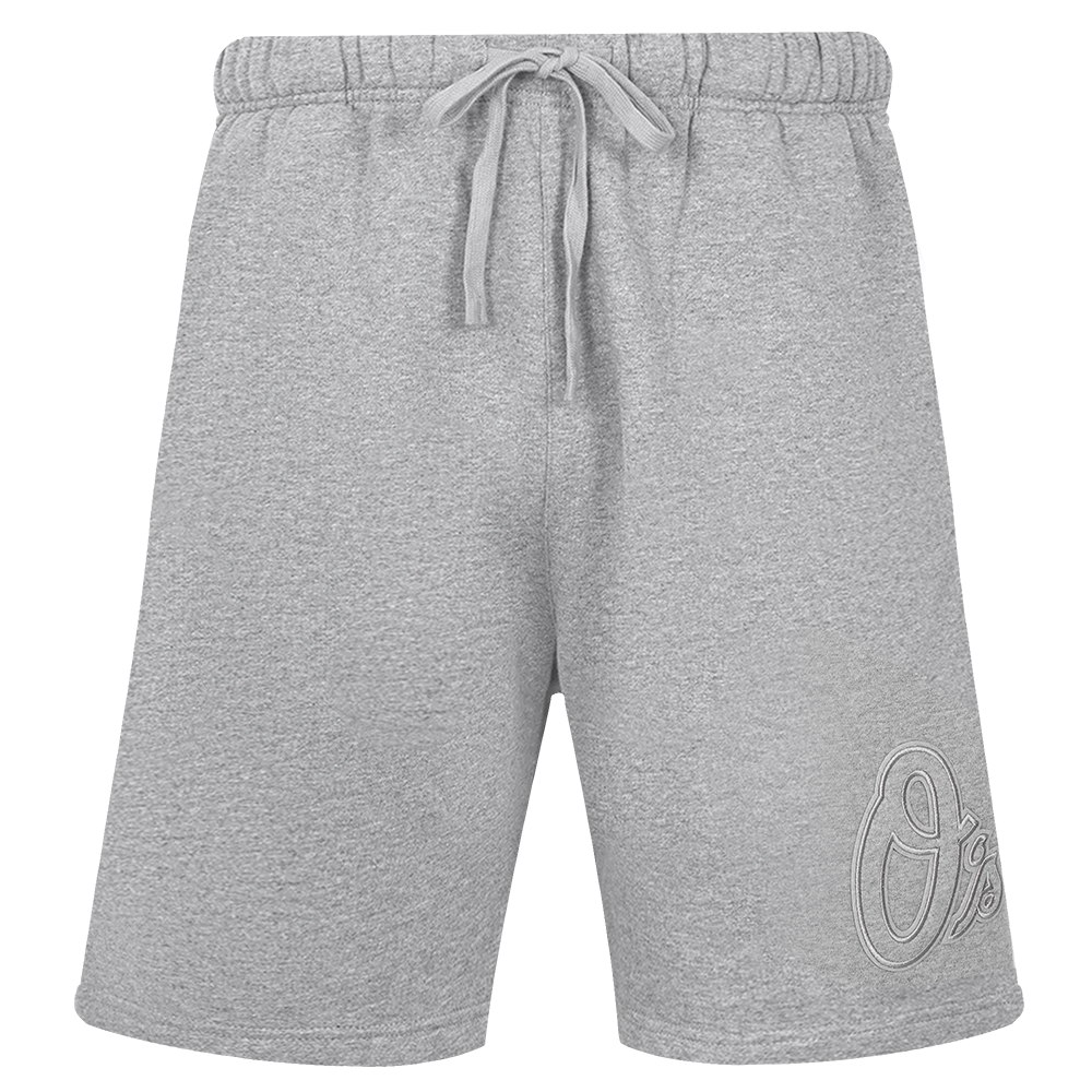 MLB BALTIMORE ORIOLES NEUTRAL SHORT EN MOLLETON POUR HOMME (GRIS CHINÉ FONCÉ)