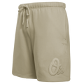 MLB BALTIMORE ORIOLES NEUTRAL MEN'S  FLC SHORT (TAUPE)