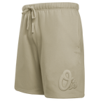 MLB BALTIMORE ORIOLES NEUTRAL MEN'S  FLC SHORT (TAUPE)